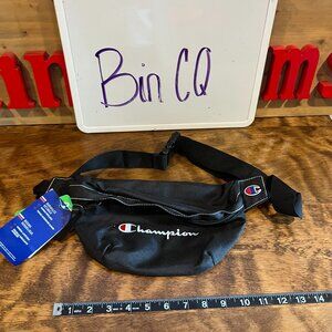 NWT Champion Embroidered Logo Avery Waist Belt Bag Fanny Pack Black